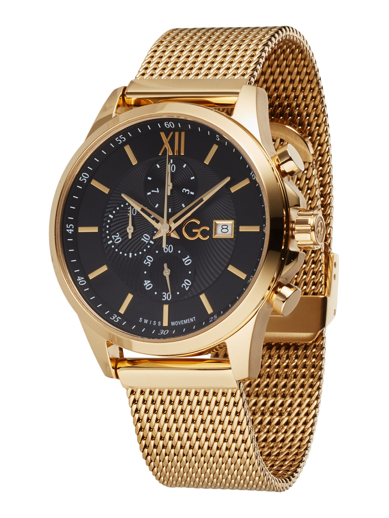 Gc Analoginis (įprastinio dizaino) laikrodis 'Executive'  juoda / auksas