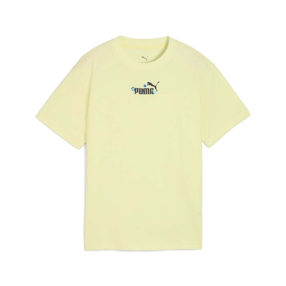 PUMA T-Shirt Jungen Größe 164 hellblau / gelb / schwarz