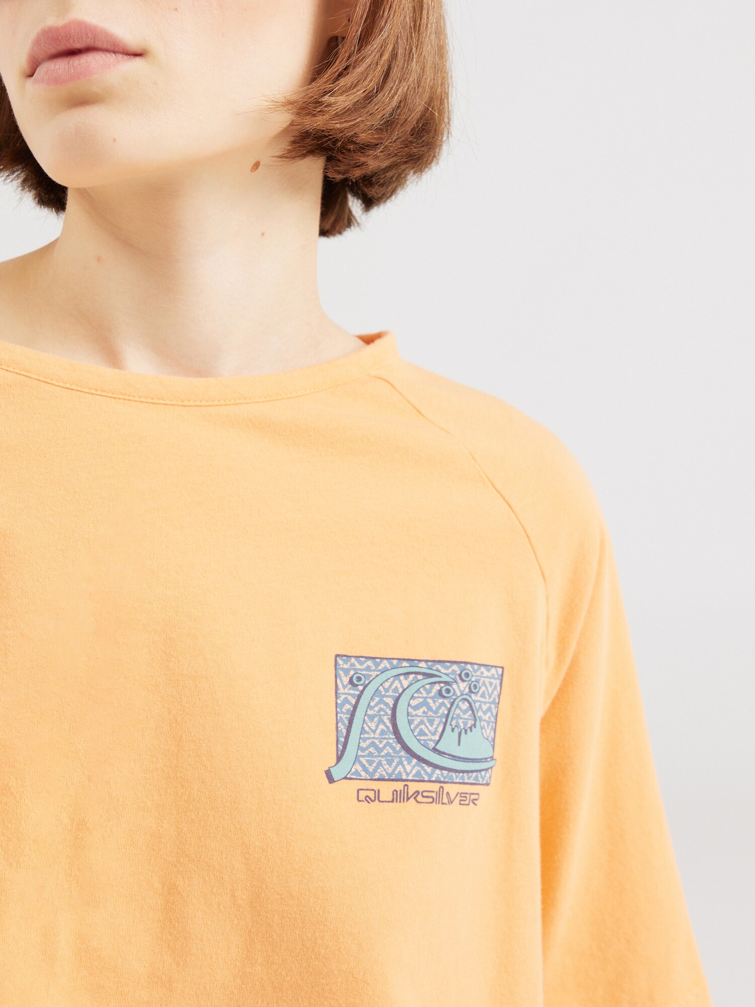 QUIKSILVER Tričko dymovo modrá / modrozelená / oranžová (obrázok 5)