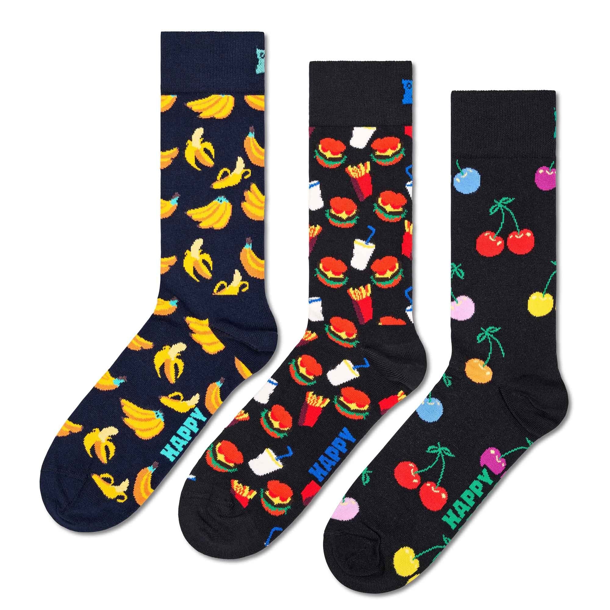 Happy Socks Zokni 'Classic Banana'  tengerészkék / sárga / zöld / piros akciós termékkép 1