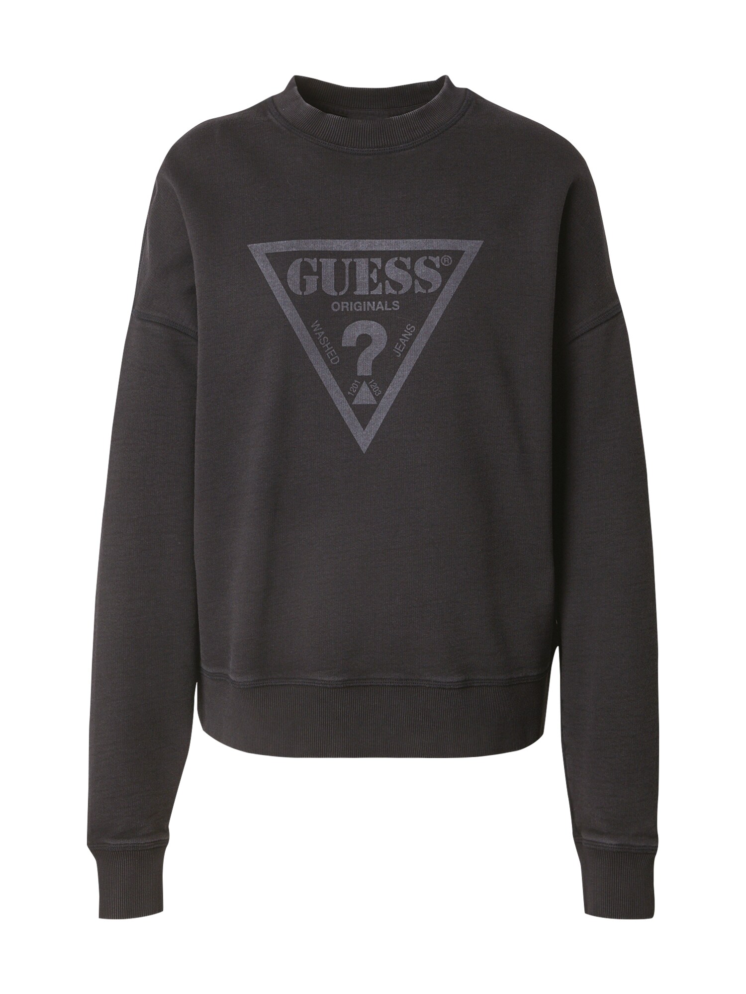 GUESS Originals Tréning póló 'GO'  antracit / fekete akciós termékkép 1