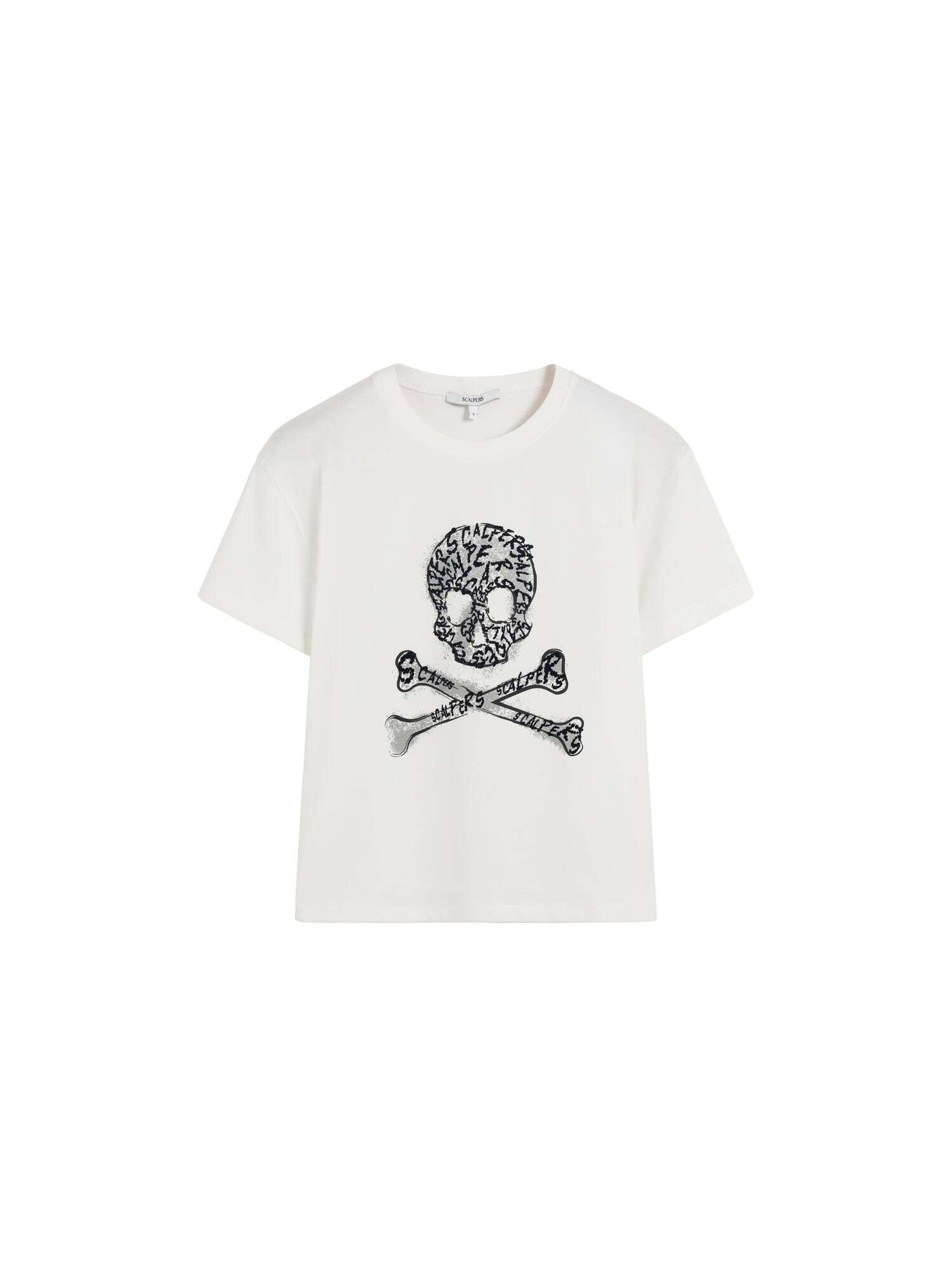 Scalpers Tricou  negru / alb