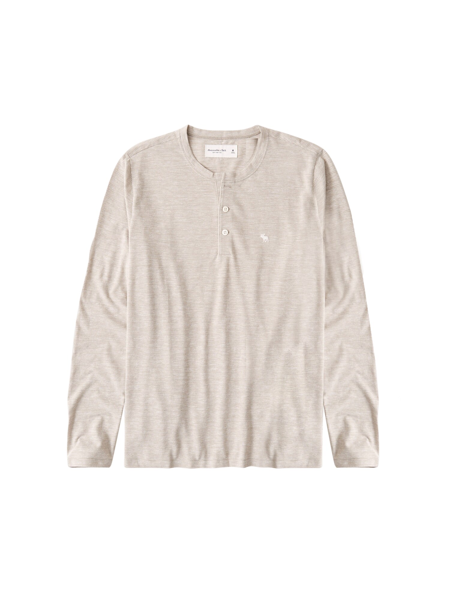 Abercrombie & Fitch Marškinėliai  šviesiai ruda / balta
