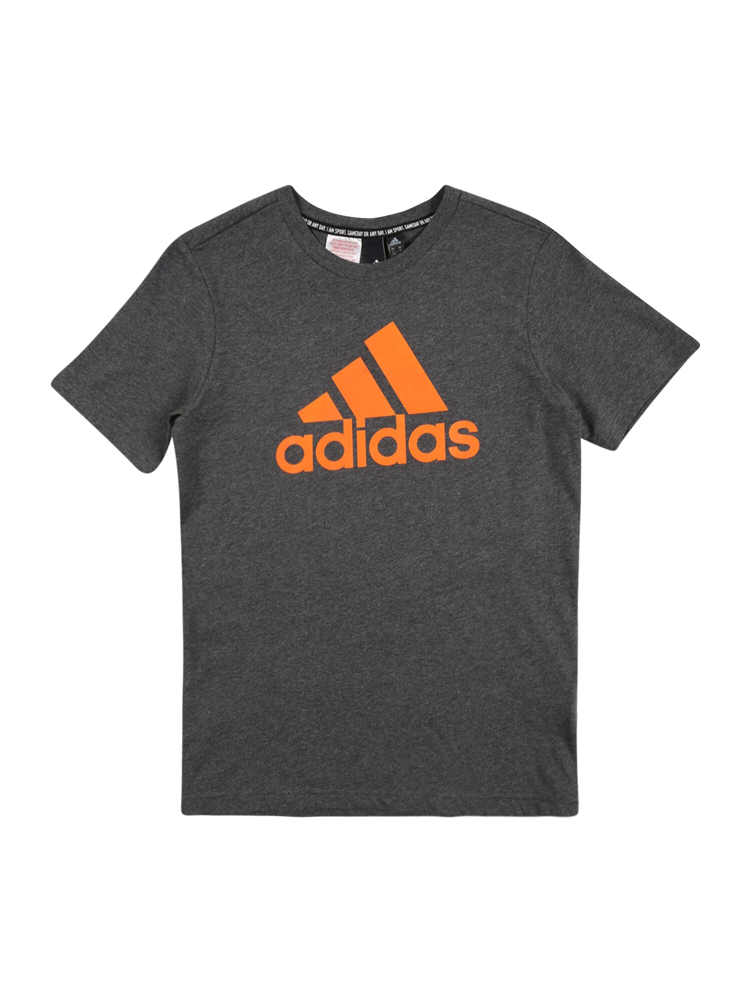 ADIDAS PERFORMANCE Sportiniai marškinėliai  oranžinė / tamsiai pilka