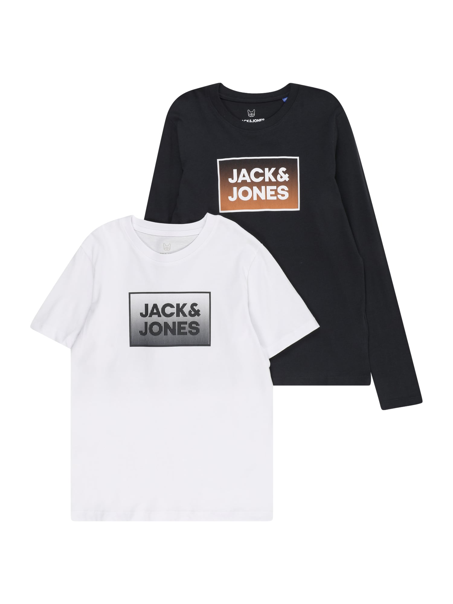 Jack & Jones Junior Tricou 'Steel'  bleumarin / alb