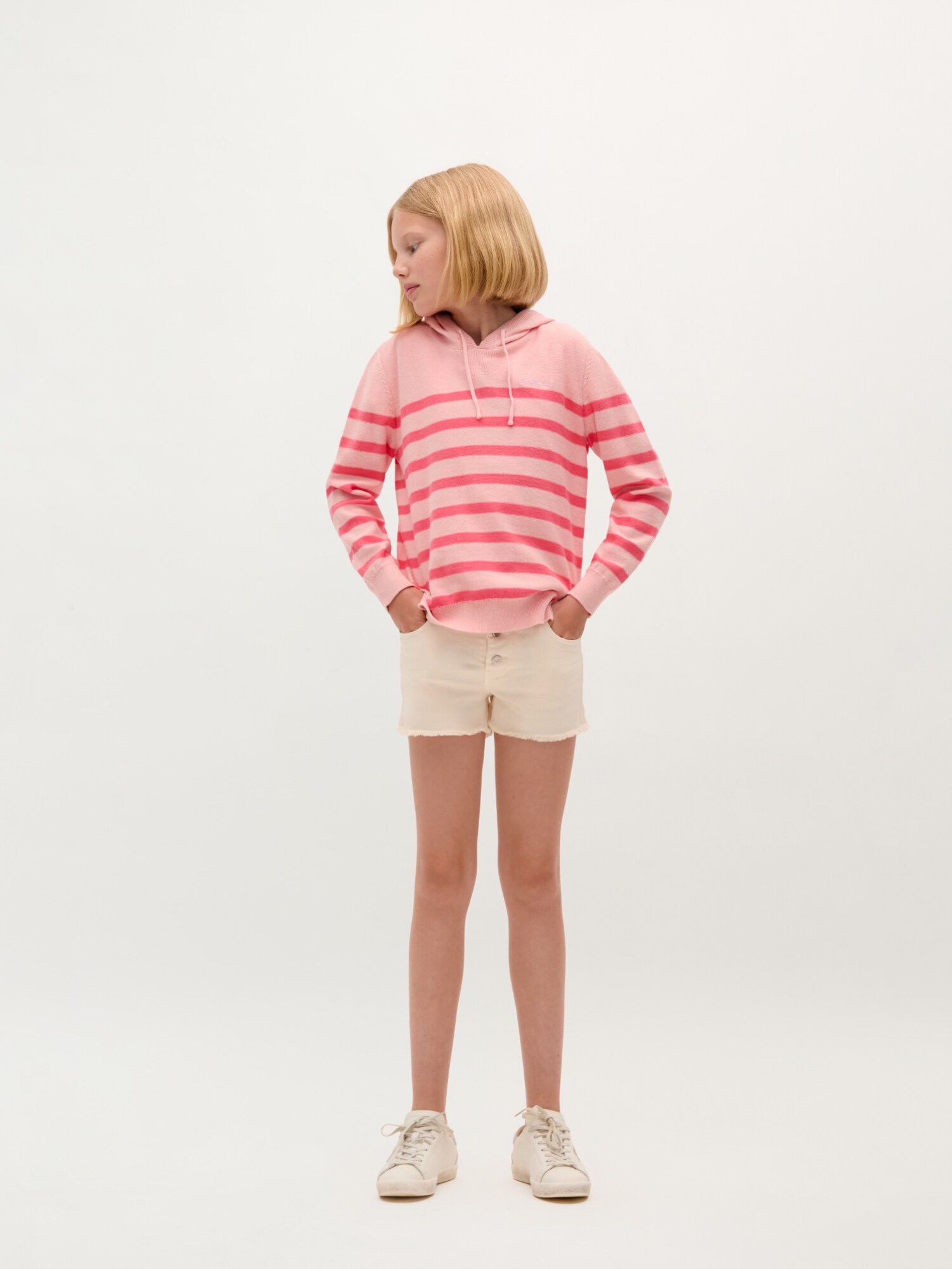 Thumbnail - Scalpers Stripes Hoodie Tricot Girls