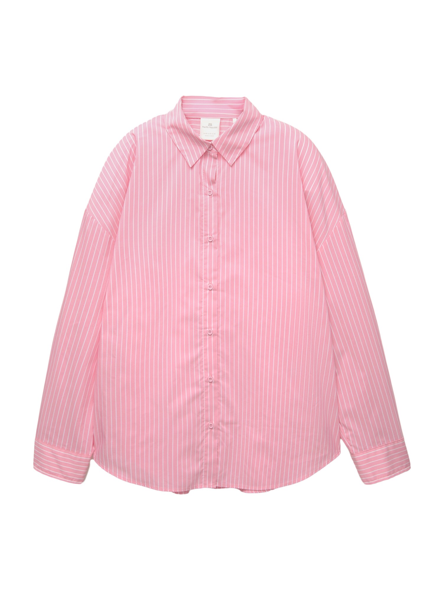 Pull&Bear Blúzka  svetloružová / biela