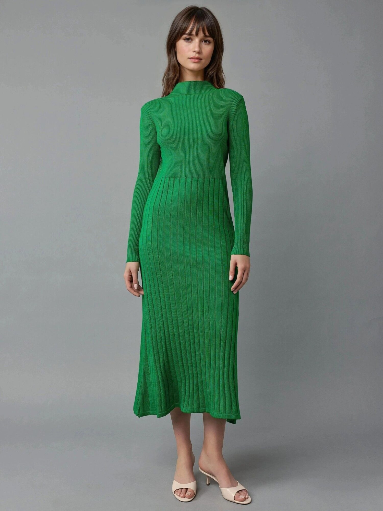 My fashion Pletena haljina zelena