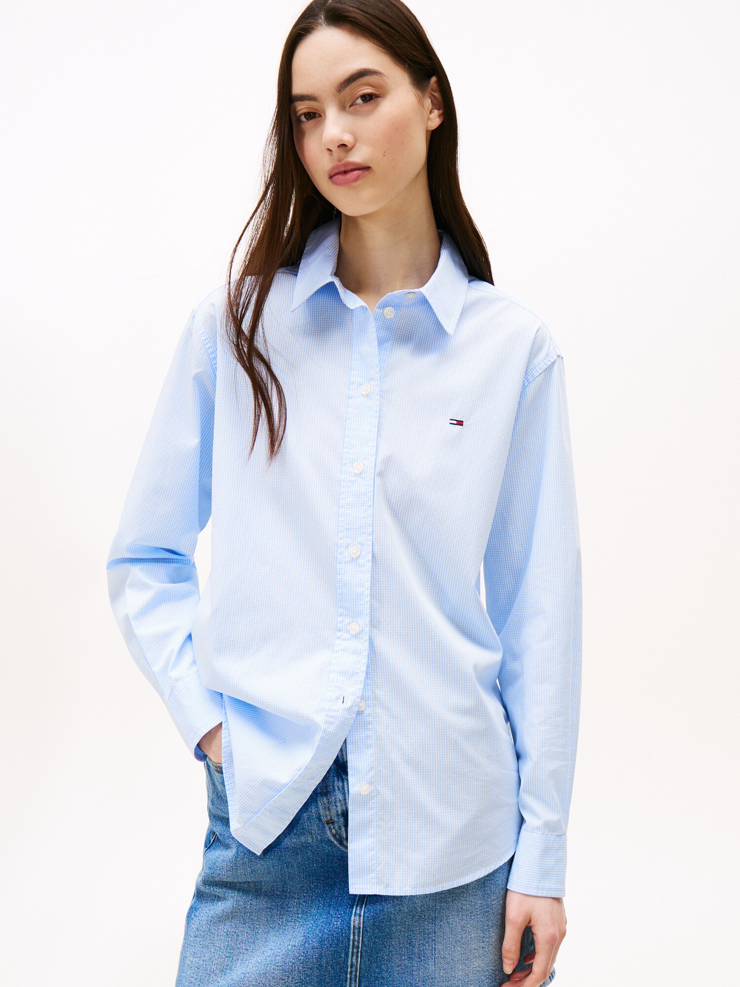 Tommy Jeans Blúz  kék / fehér termék 2. képe