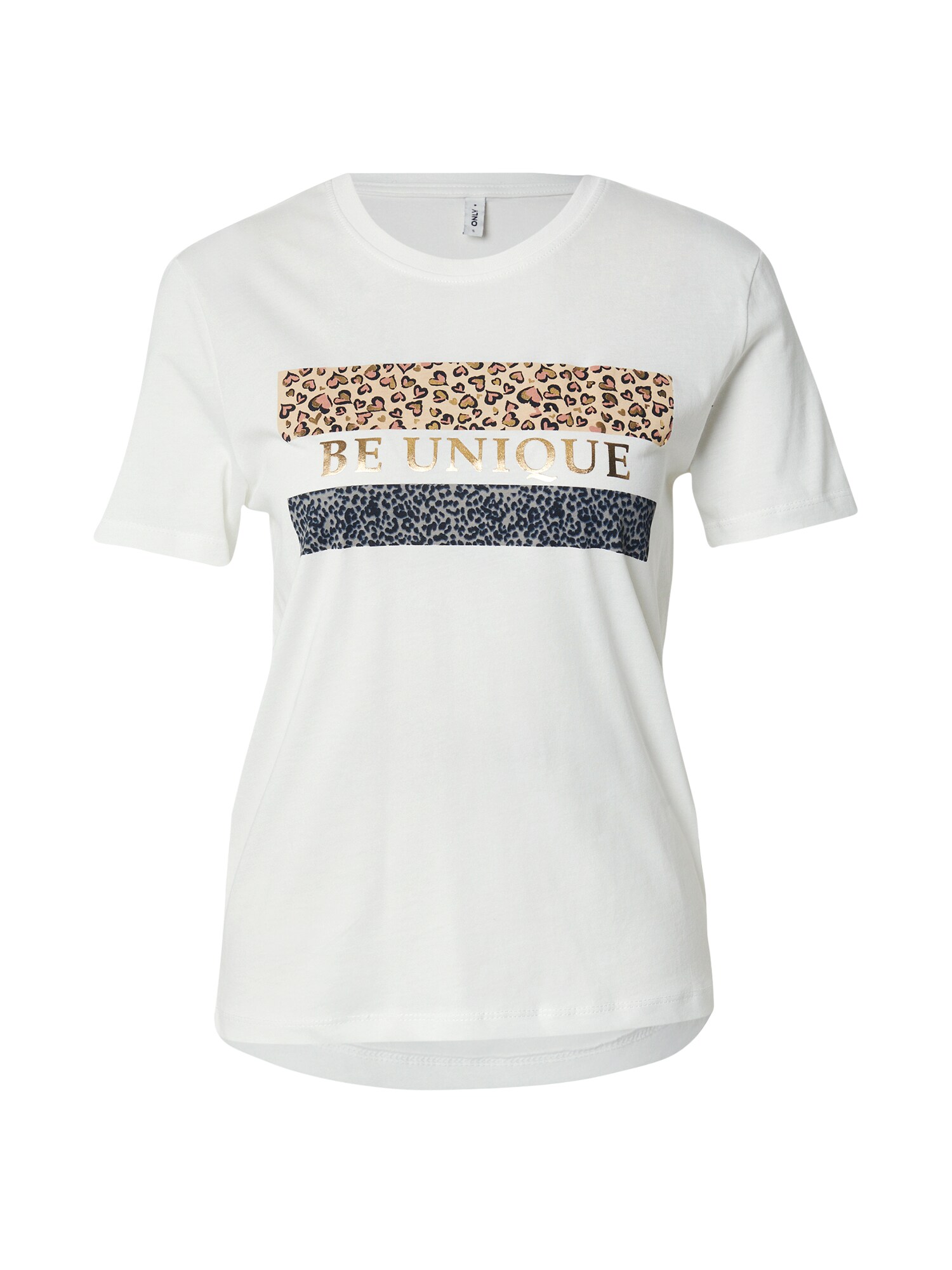 ONLY Tricou ONLTANYA  bej / auriu / gri / alb