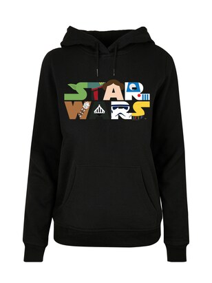 F4NT4STIC Sweatshirt ‘Star Wars Character’ Bruin / Groen / Zwart / Wit