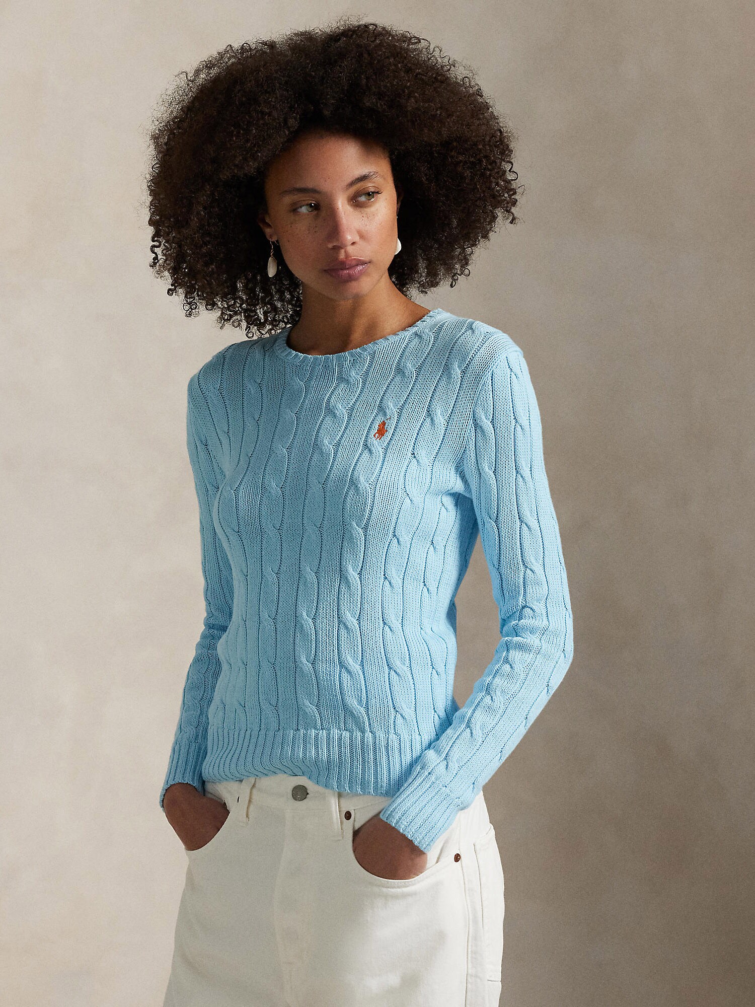 Polo Ralph Lauren Pulóver  világoskék / narancs termék 2. képe