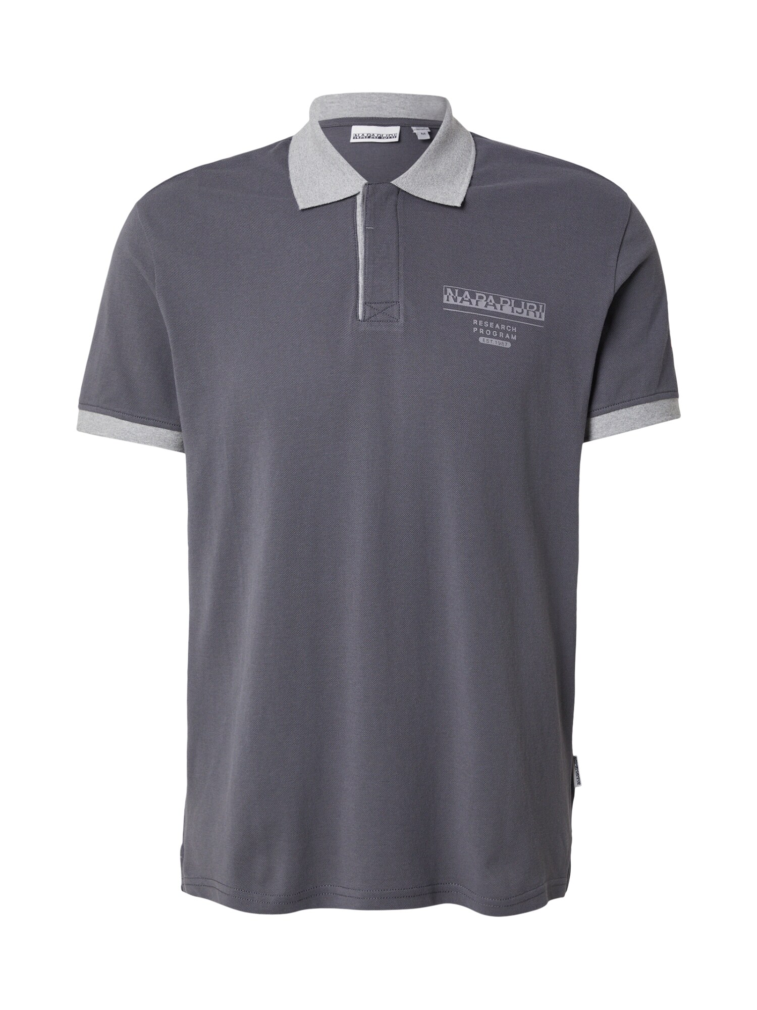 NAPAPIJRI Tricou 'EMBERS'  gri deschis / gri închis / roșu intens