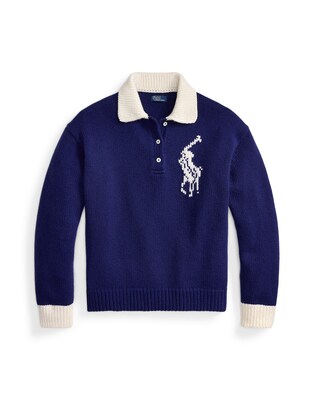 Polo Ralph Lauren Jersey  navy / blanco