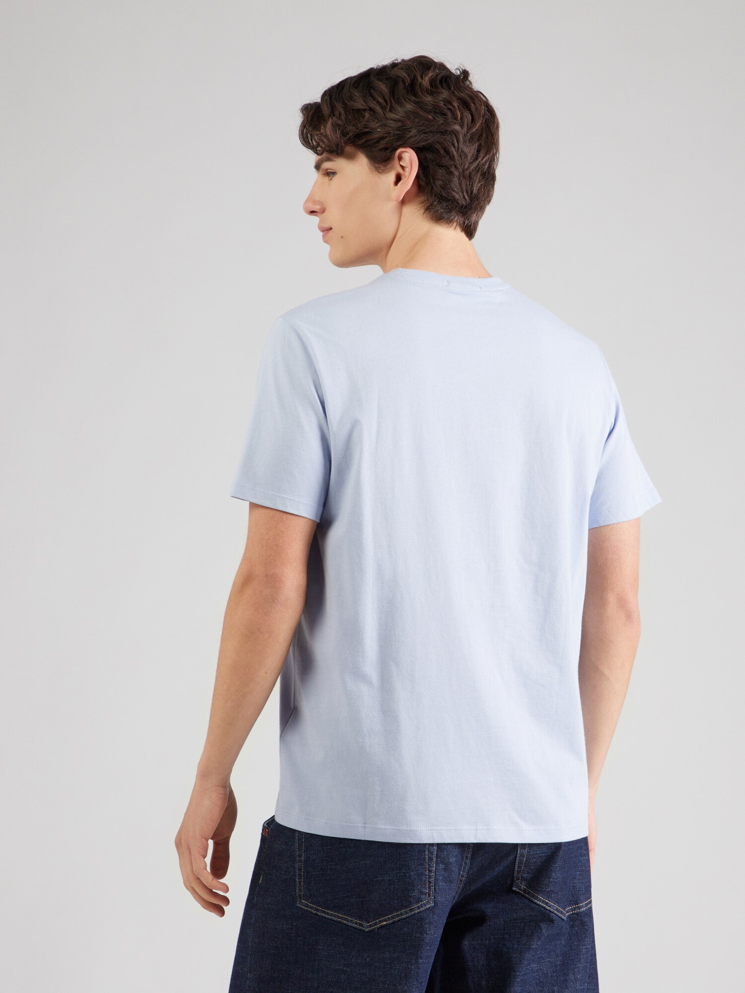 Calvin Klein Jeans Camiseta 'Logo Badge'  azul pastel – imagen 3