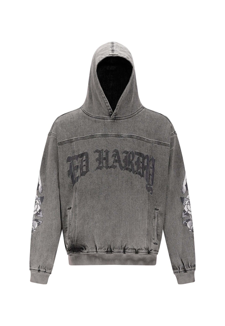 Sweatshirt 'Eagle Drag Rose' grå / svart / svart denim