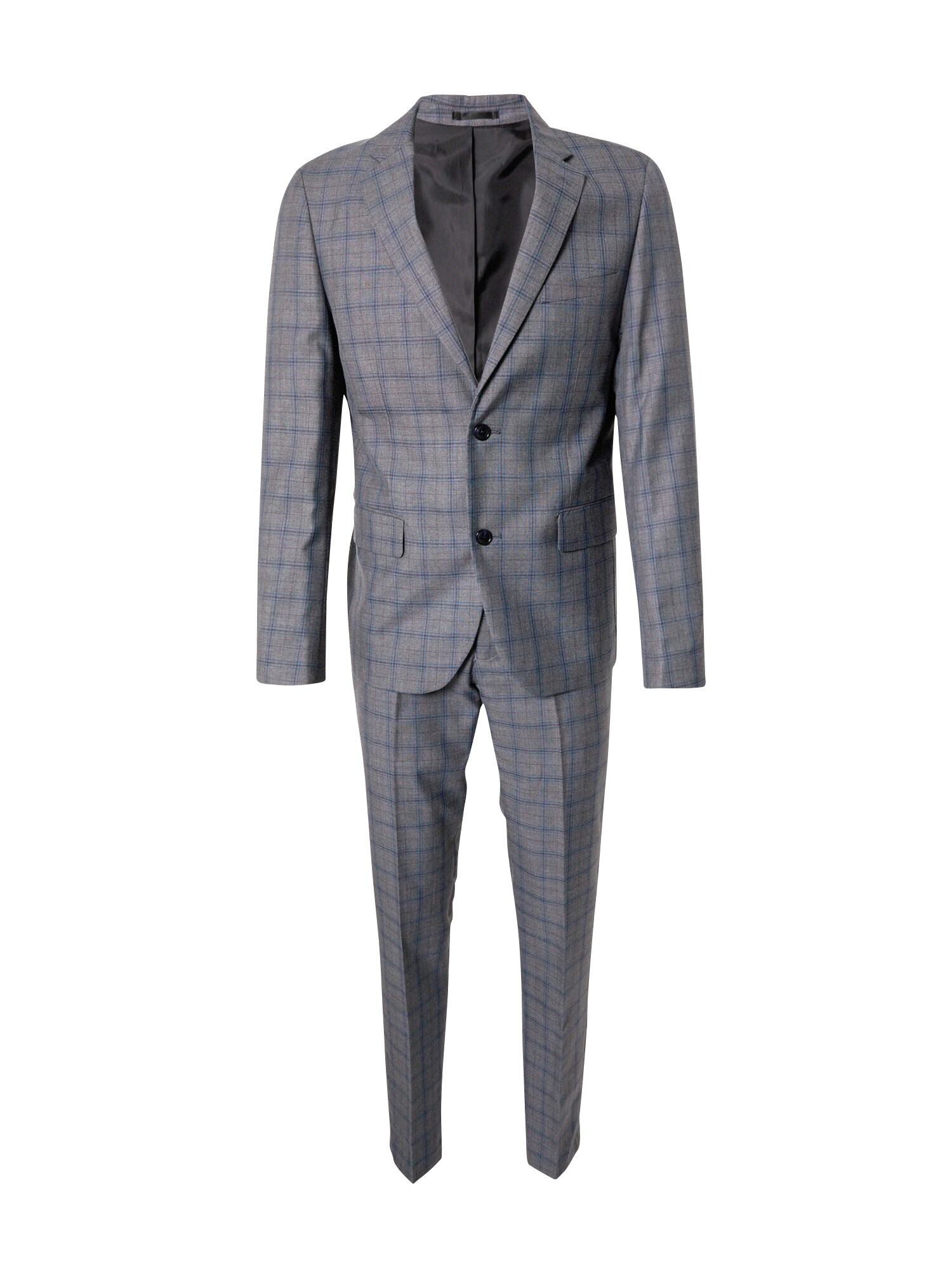 Lindbergh Fato  genciana / castanho / cinzento escuro