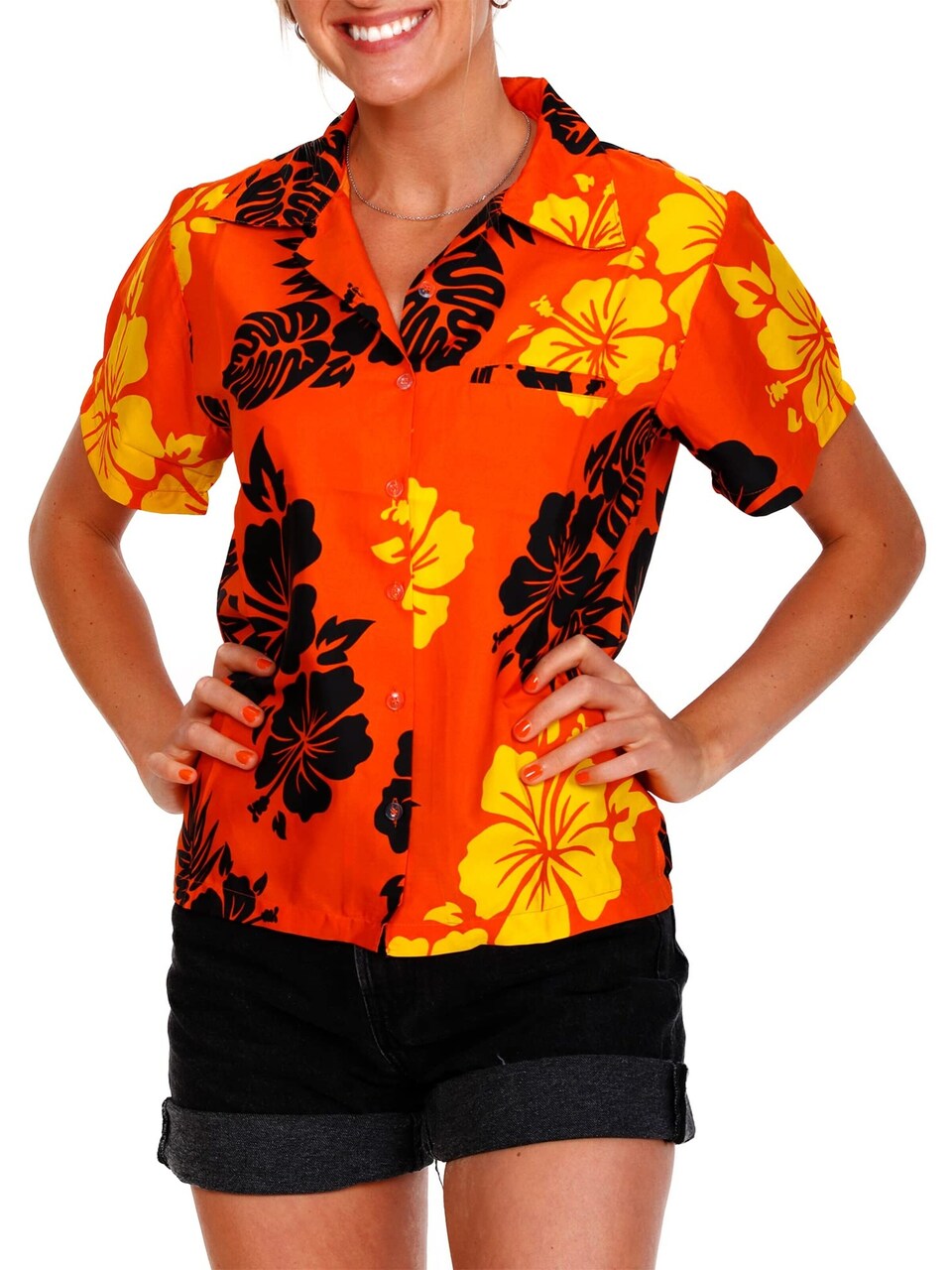 Blus 'Mono Hibiscus'