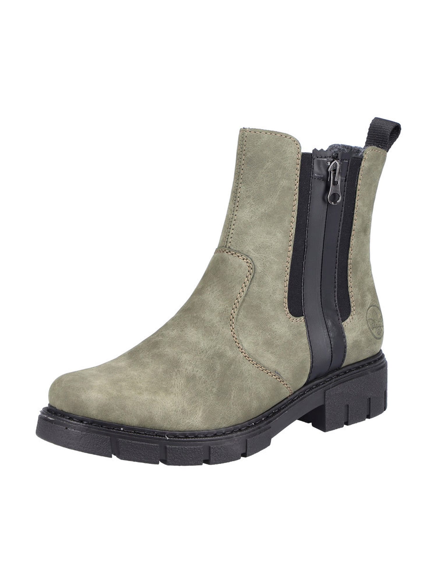 Rieker Rieker Chelsea Boots khaki / schwarz