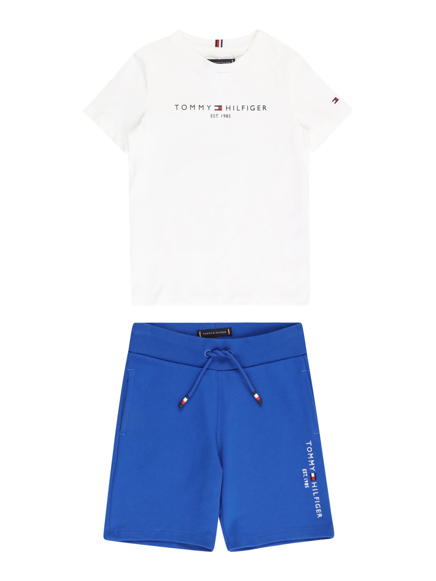 TOMMY HILFIGER Комплект  синьо / бяло