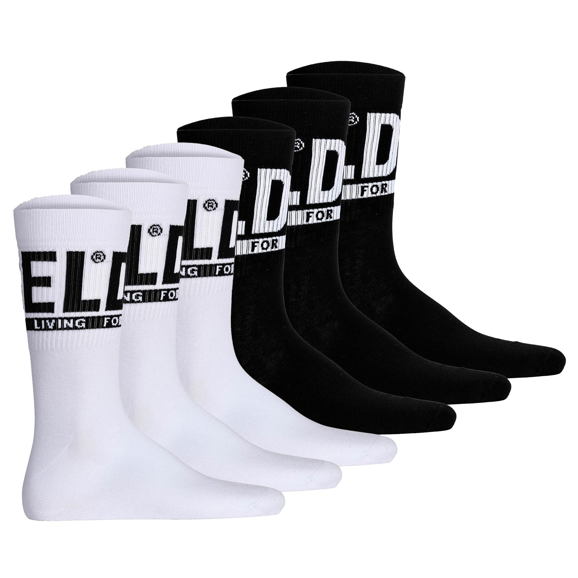 DIESEL Calcetines  negro / blanco