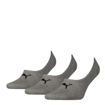 PUMA Calcetines invisibles  gris moteado / negro