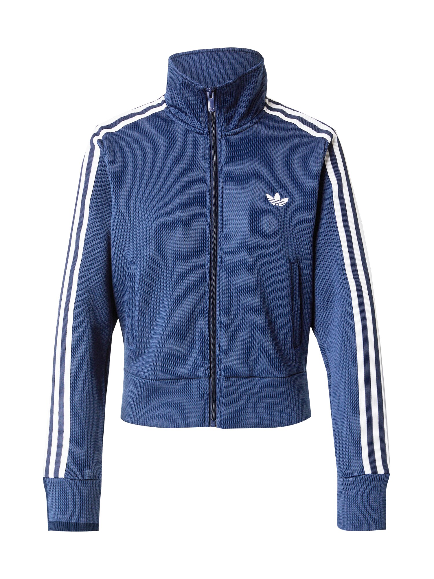 ADIDAS ORIGINALS Geacă tricotată Firebird  albastru marin / alb