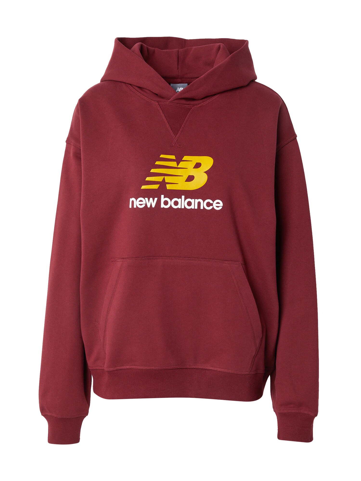 new balance Sudadera 'Athletics' amarillo / rojo carmesí / blanco
