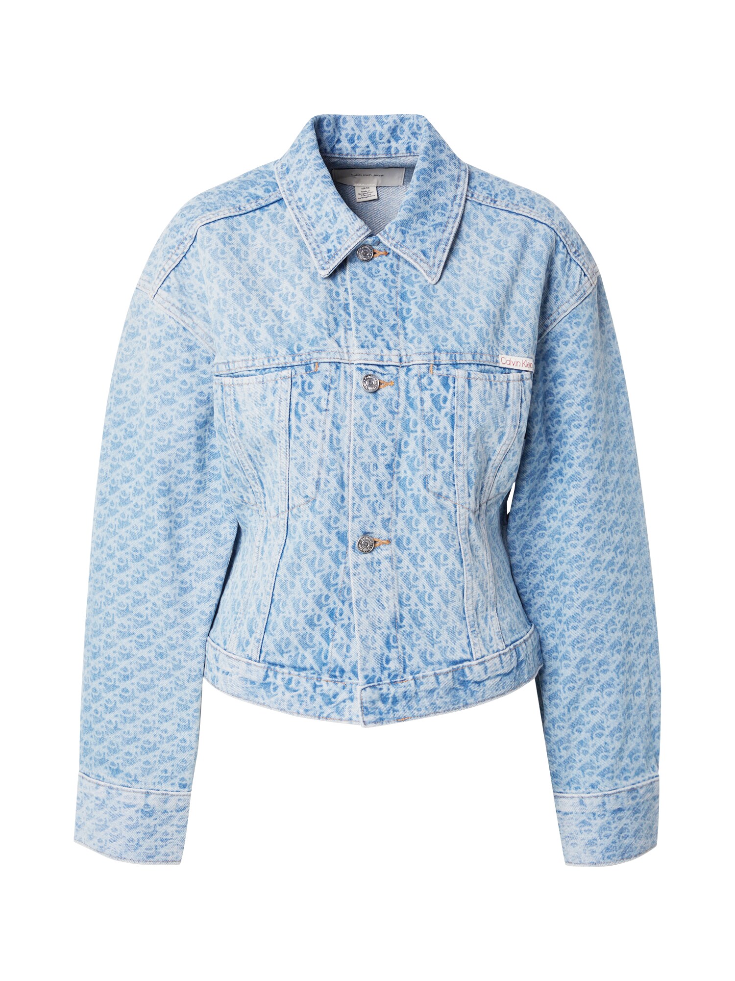 Calvin Klein Jeans Prechodná bunda  nebesky modrá / modrá denim