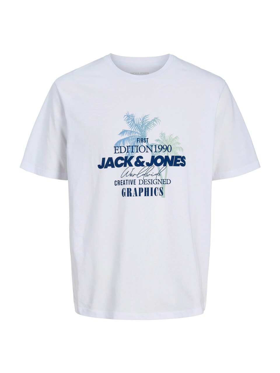 T-shirt 'JJGRADIENT' marinblå / ljusblå
