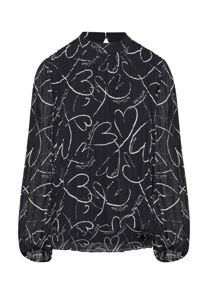 s.Oliver BLACK LABEL Bluse Damen Größe XXXL navy / weiß