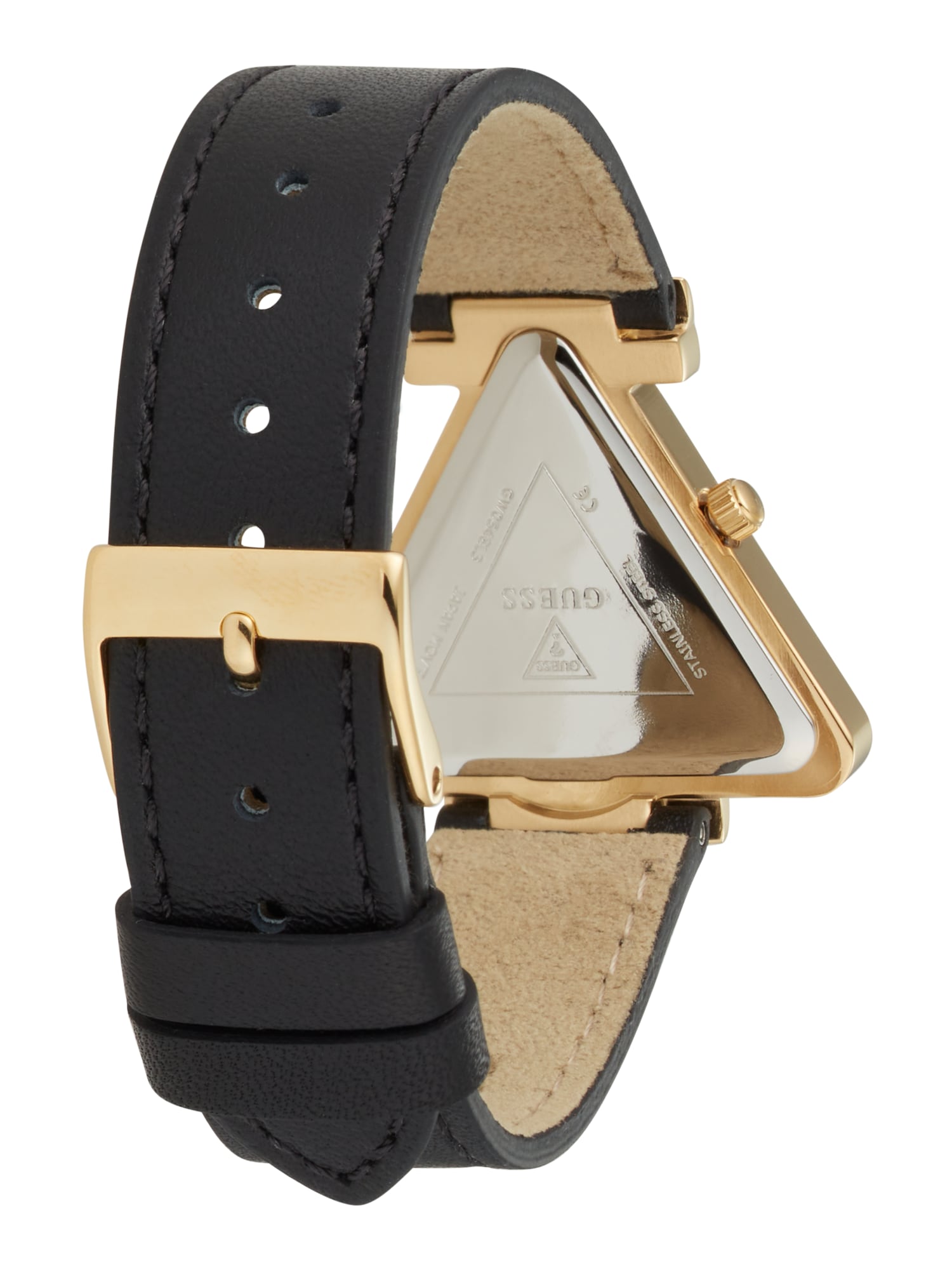 GUESS Analoginis (įprasto dizaino) laikrodis smėlio spalva / auksas / juoda