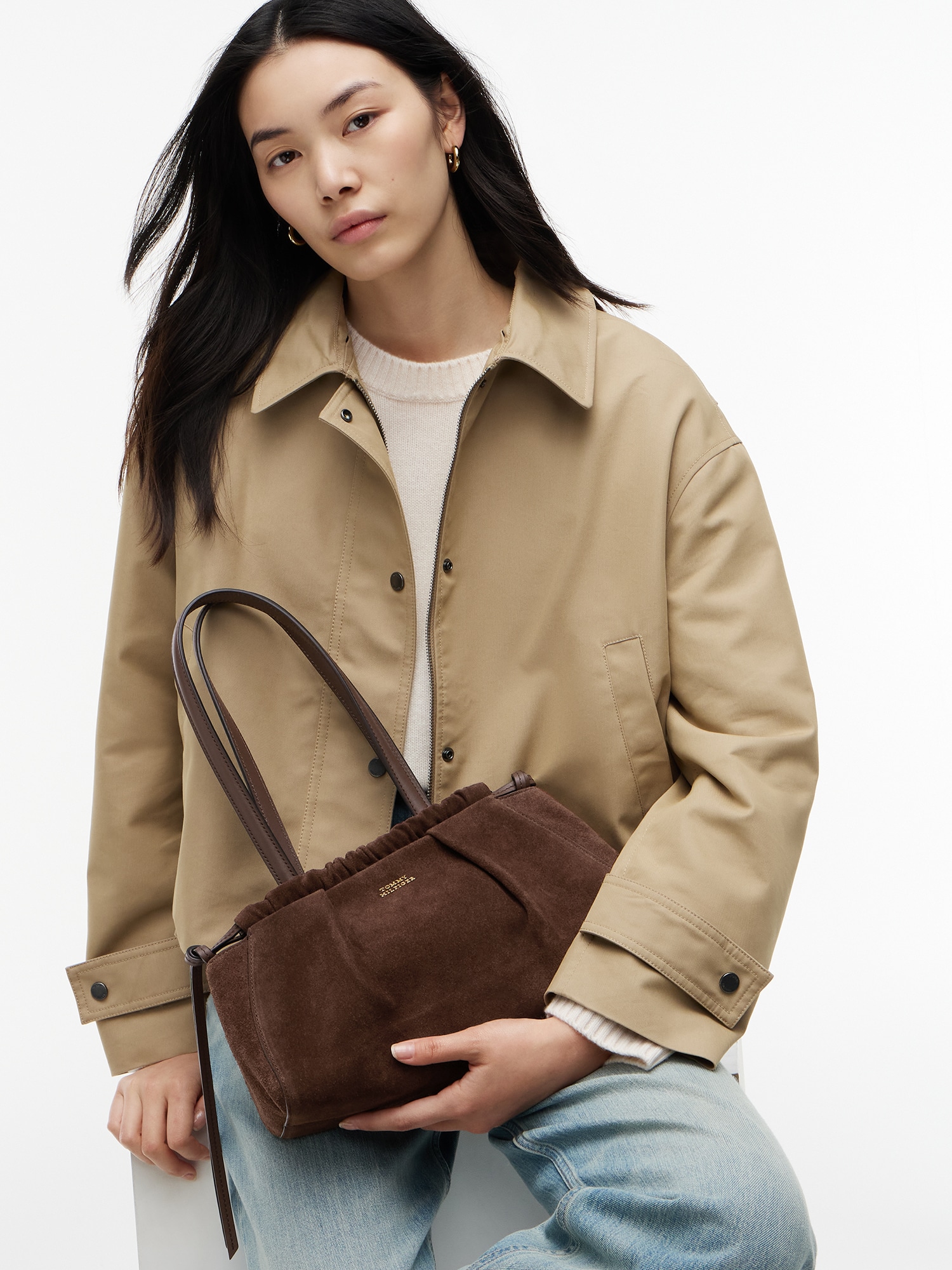 TOMMY HILFIGER Bolso de mano  marrón – imagen 8