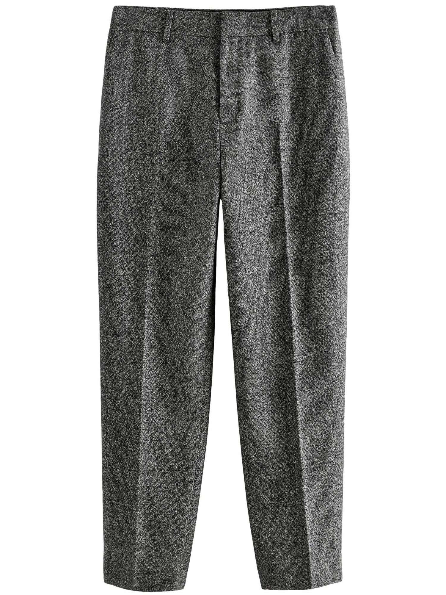 Next Pantaloni cu dungă  gri / alb murdar