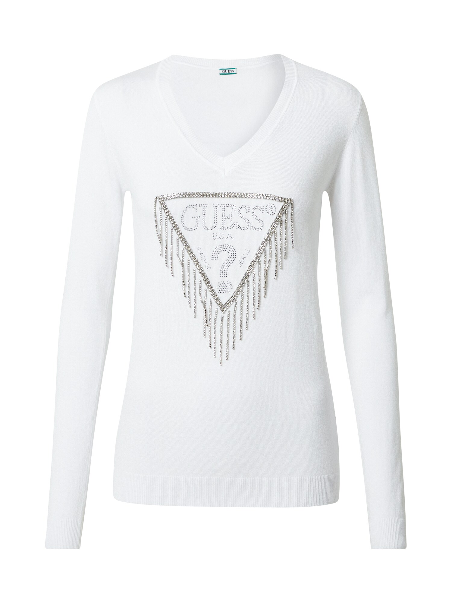 GUESS Megztinis  balta