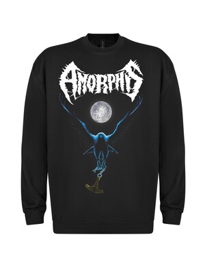 Amorphis Sudadera 'Amorphis Black Winter Day  Sweatshirt Sweatshirt'  negro