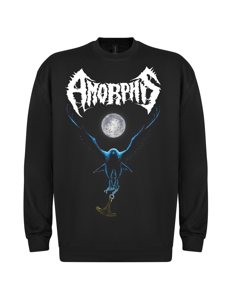 Sweatshirt 'Amorphis Black Winter Day Sweatshirt Sweatshirt'