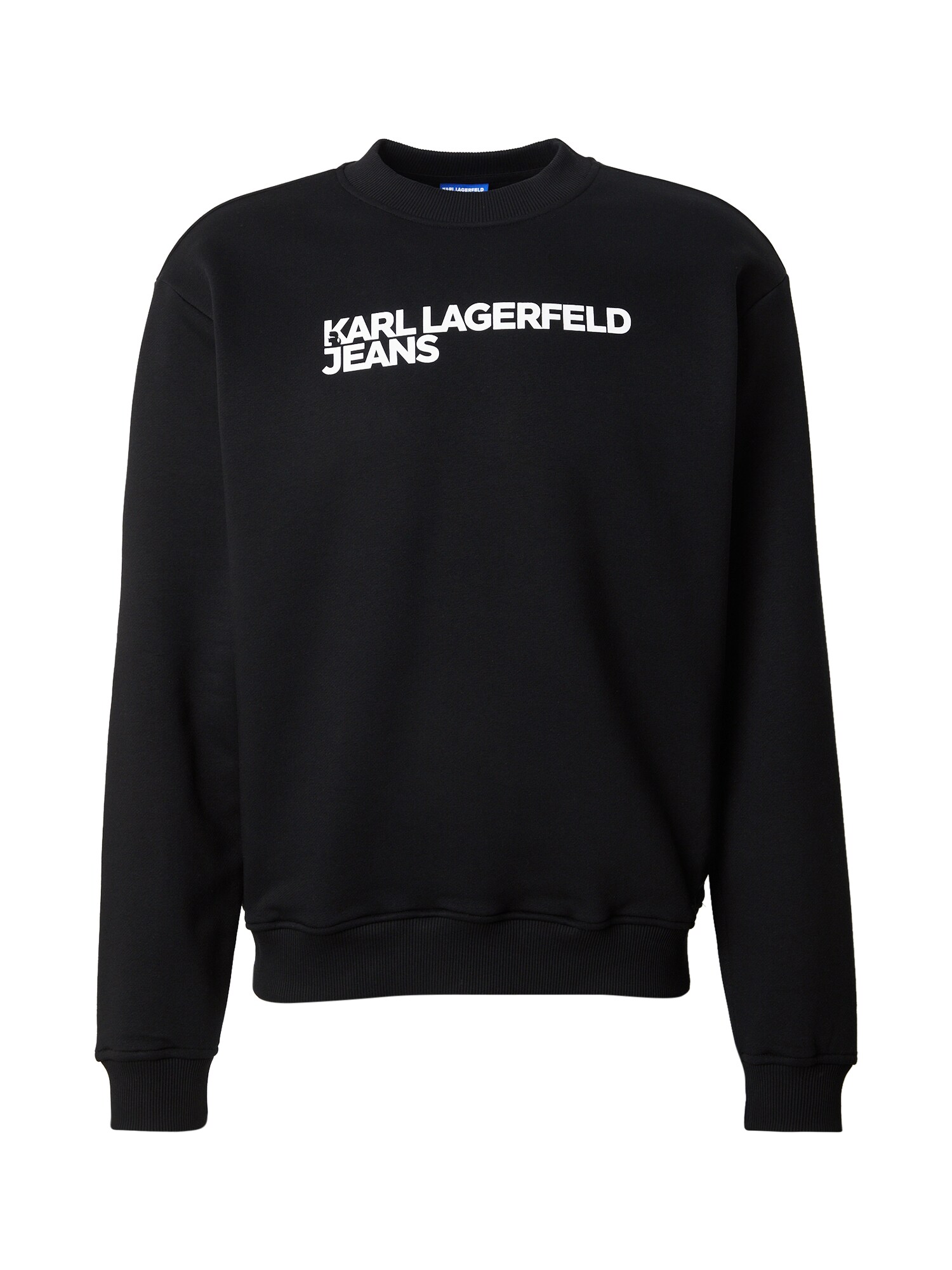 KARL LAGERFELD JEANS Tréning póló 'ESSENTIAL'  fekete / fehér akciós termékkép 1