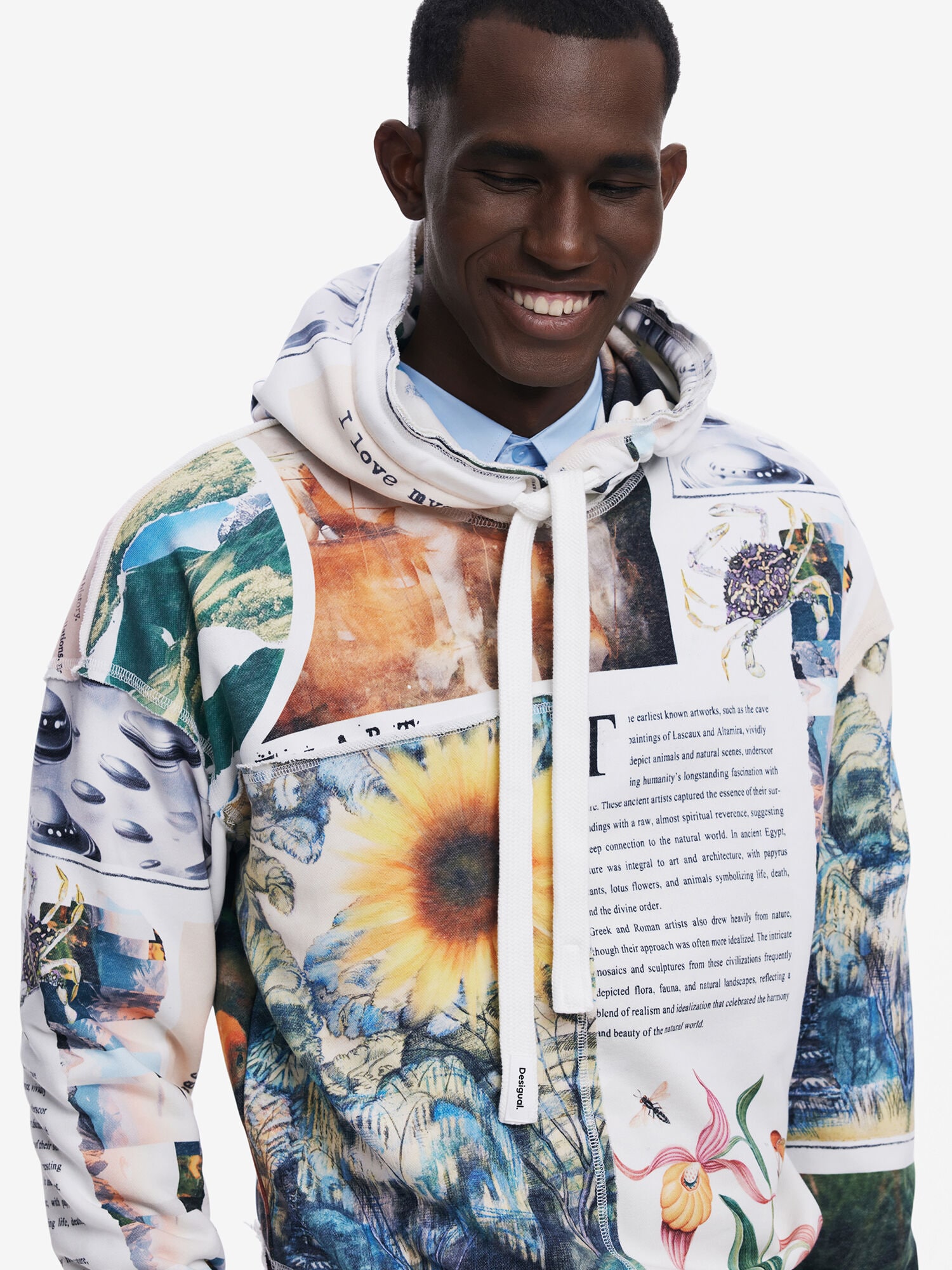 Desigual Mikina 'Sunflower' zmiešané farby / biela (obrázok 5)