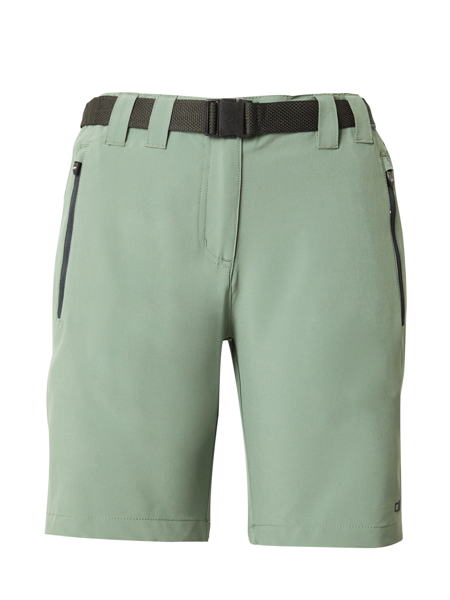 CMP Outdoorové nohavice  pastelovo zelená / čierna