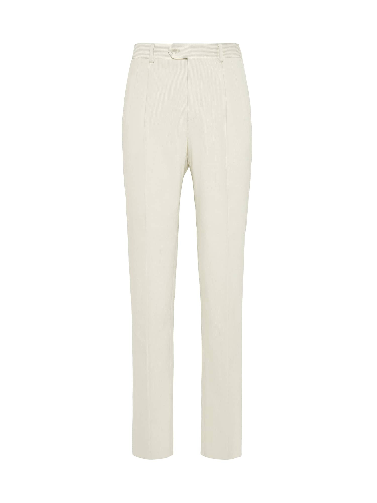 Boggi Milano Pantaloni cu dungă  crem