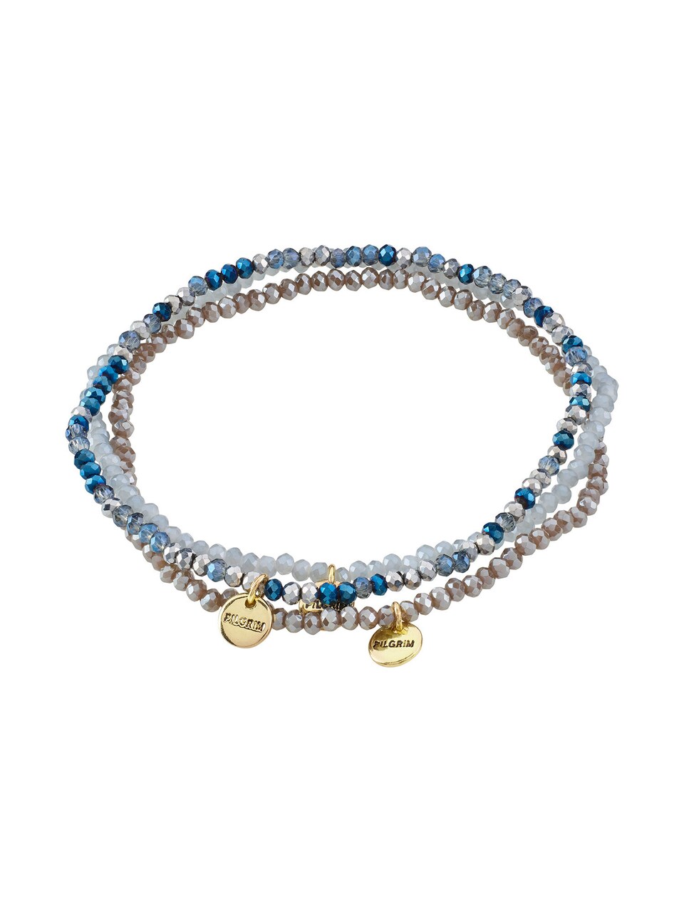 Armband 'Indigo' blå / guld