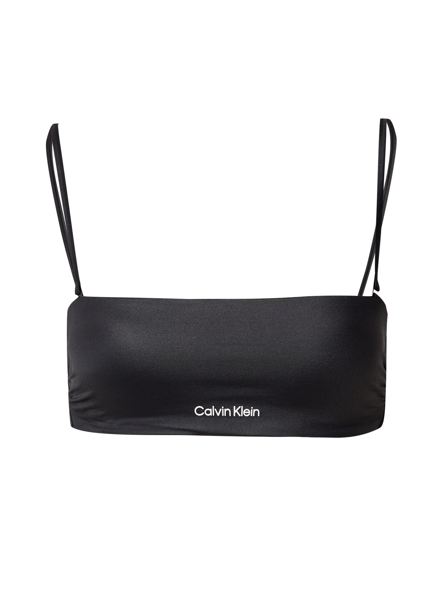 Calvin Klein Swimwear Bikinový top  čierna / biela