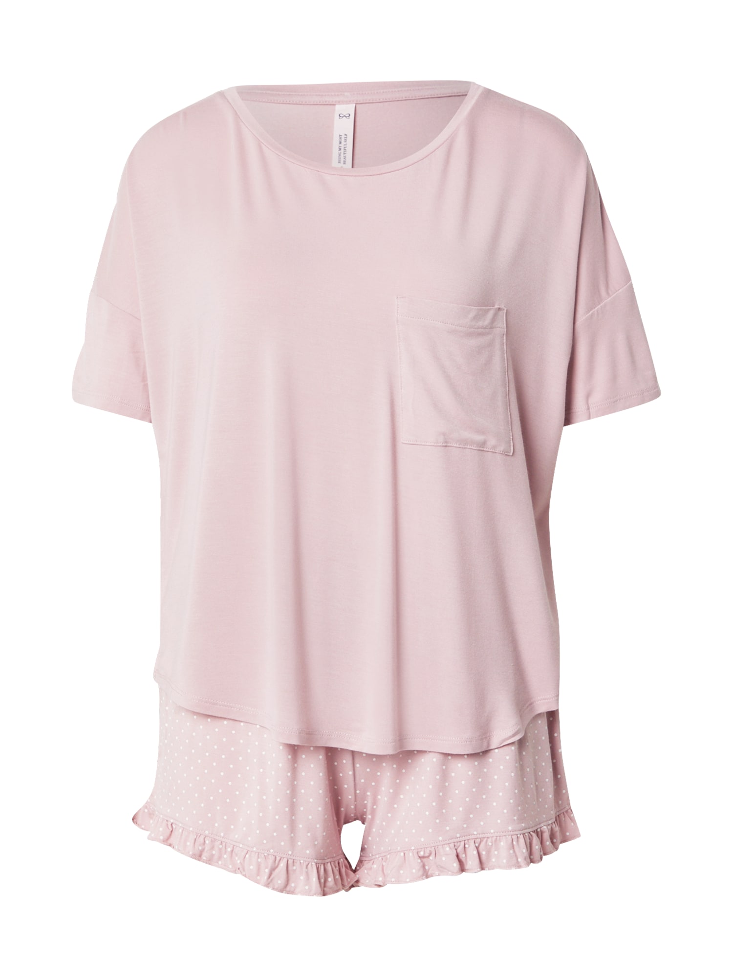 Hunkemöller Pijama  roz / alb