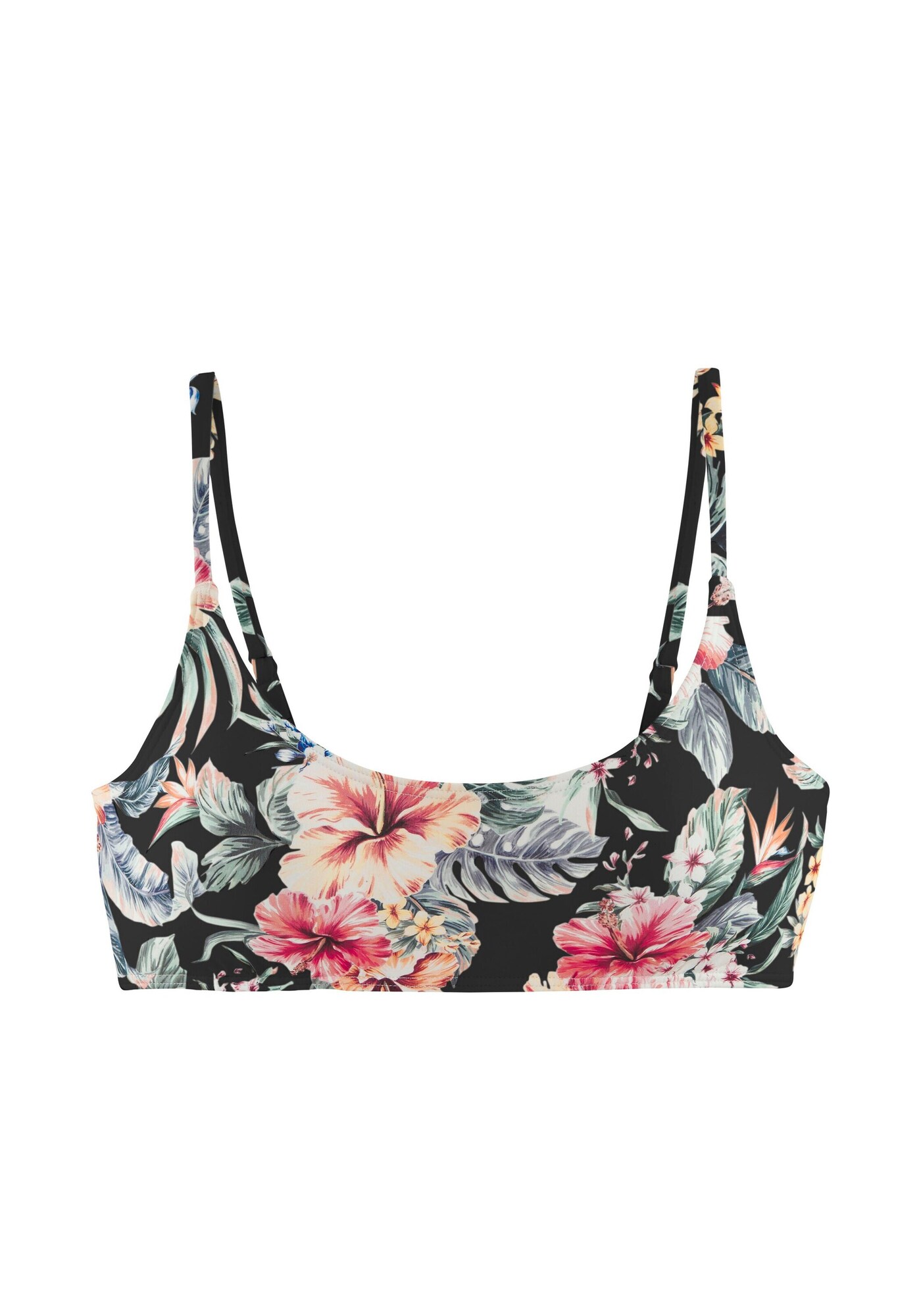 LASCANA Sutien costum de baie  verde / roșu / negru