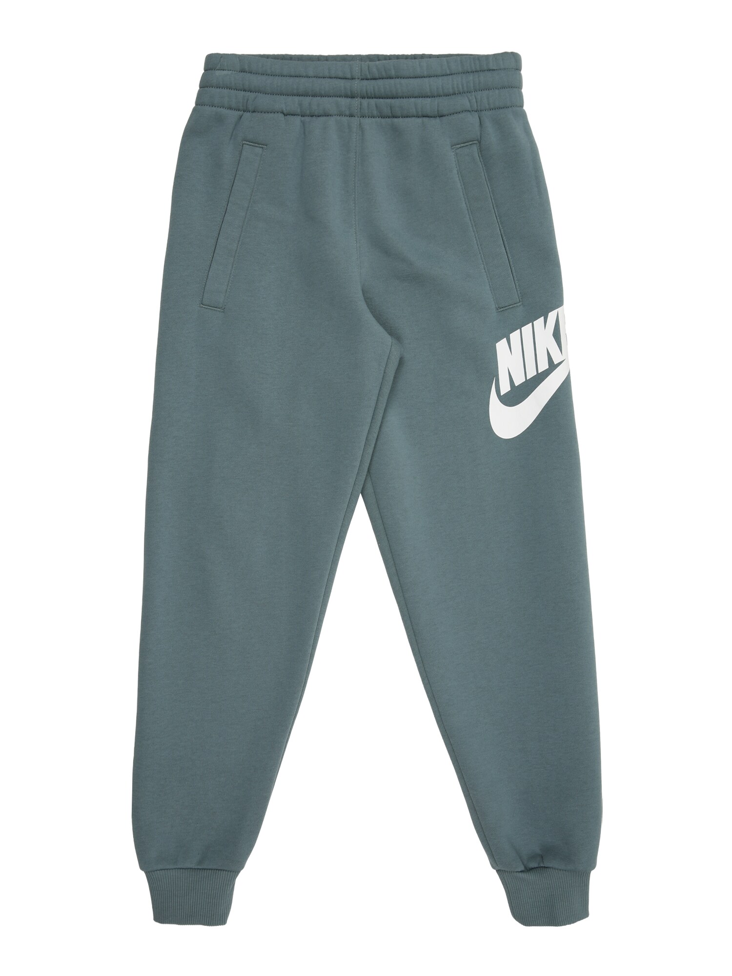 Nike Sportswear Pantaloni Club Fleece  albastru fumuriu / alb