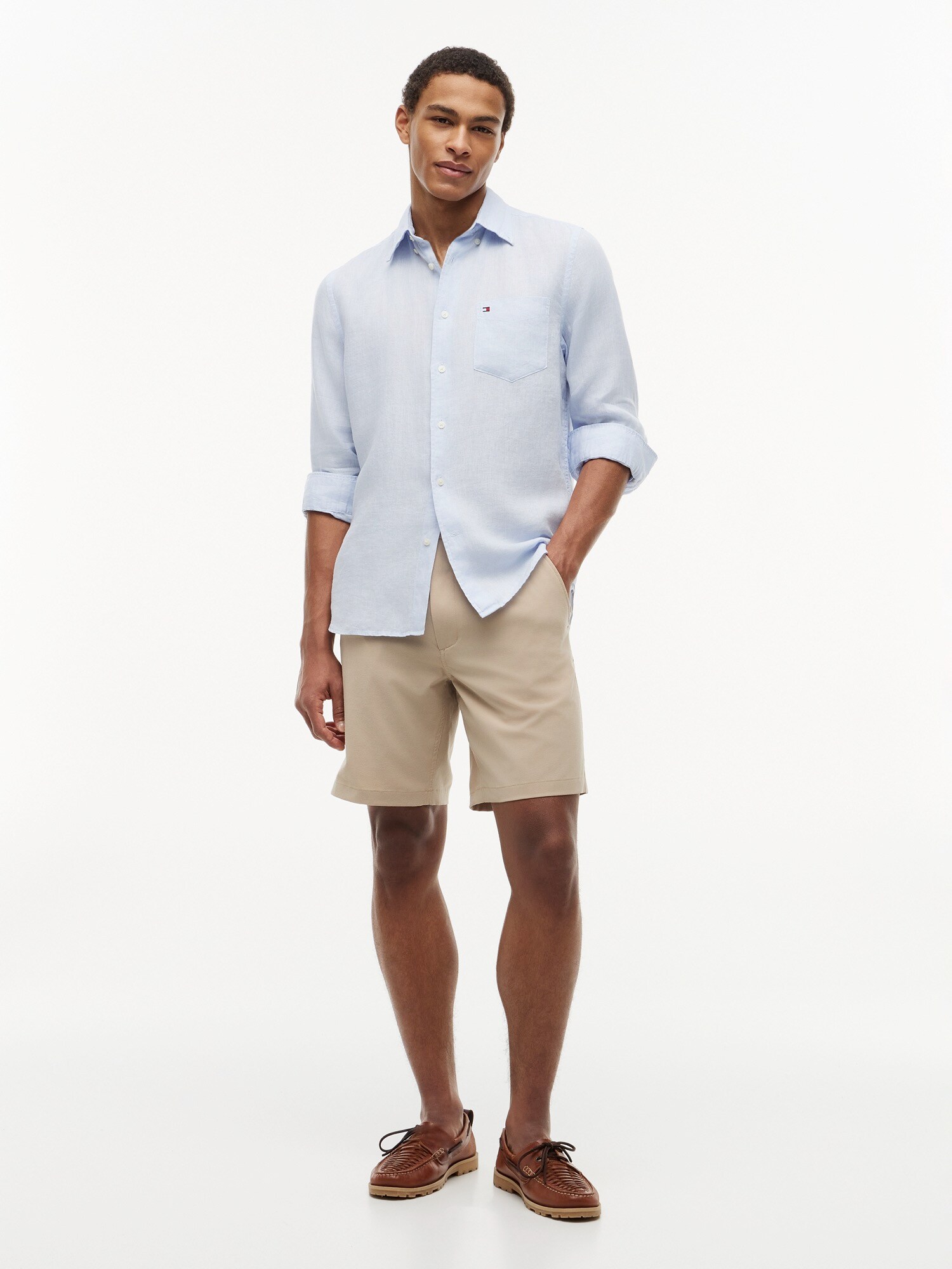 TOMMY HILFIGER Pantalón chino 'Dover Semi-elasticated 8" Inseam Chino'  beige – imagen 4