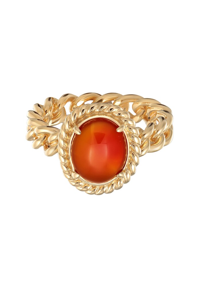 ELLI PREMIUM Ring Damen Größe 56 gold / orange