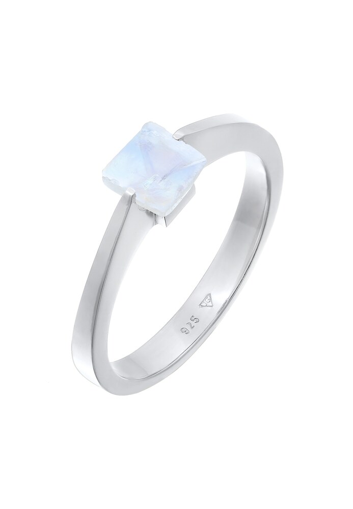 ELLI PREMIUM Ring Damen Größe 56 blau / silber