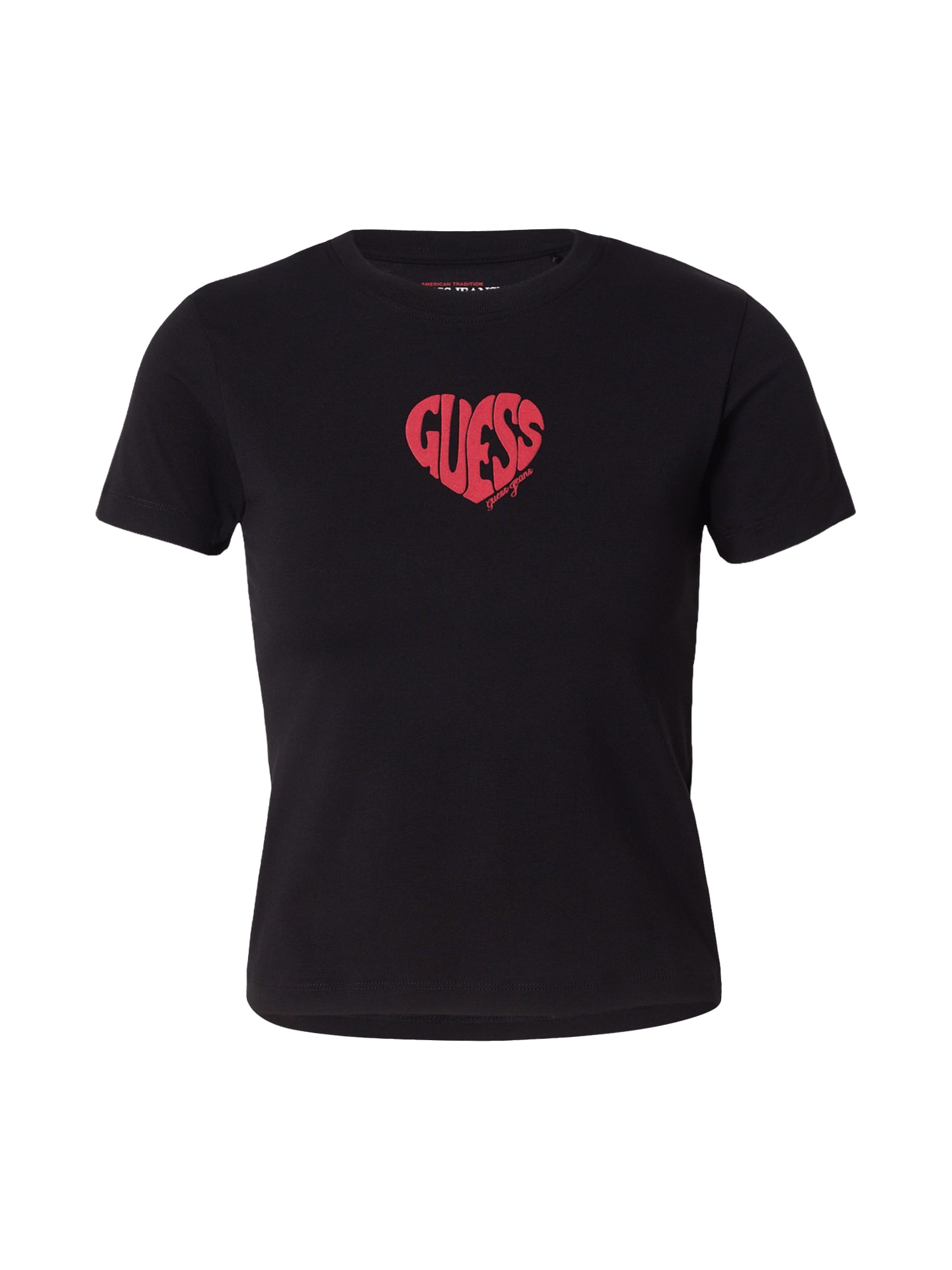 GUESS JEANS Camiseta rojo / negro